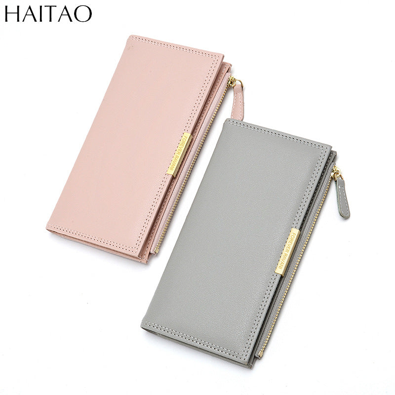 Women's Beautiful Korean Simple Clutch Long Ladies Wallets