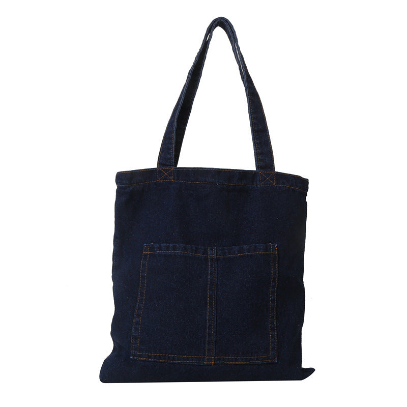 Denim Large Capacity Simple Trendy Versatile Shoulder Bags