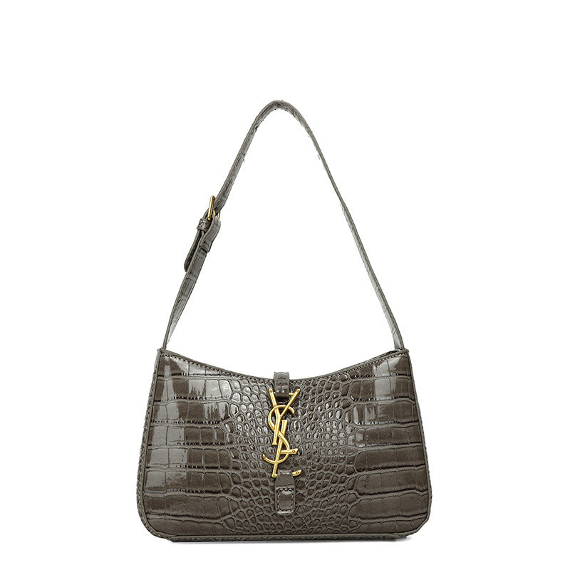 Crocodile Pattern Baguette Today Popular Trendy Shoulder Bags