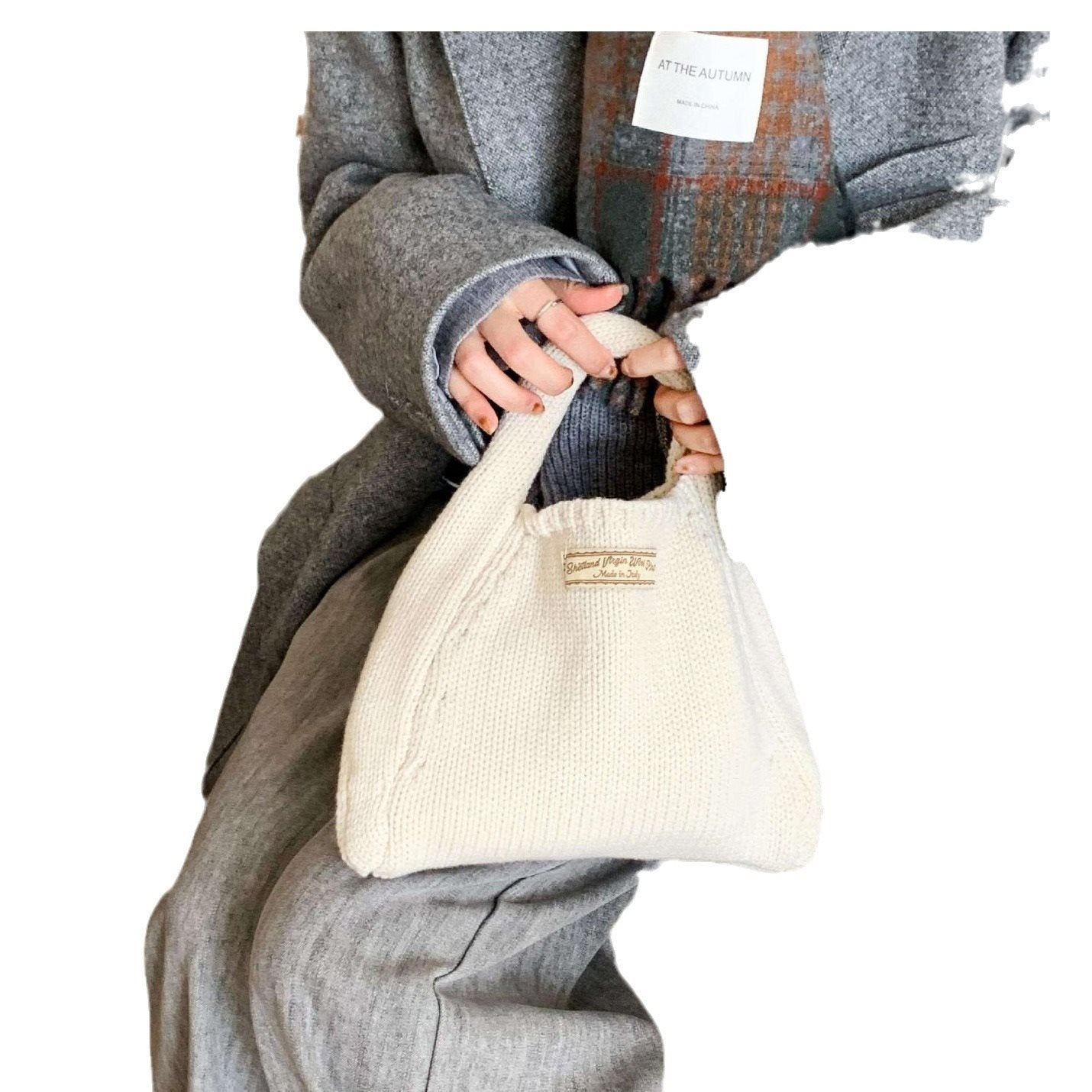 Women's Wool Small Knitted Woolen Yarn Handbags