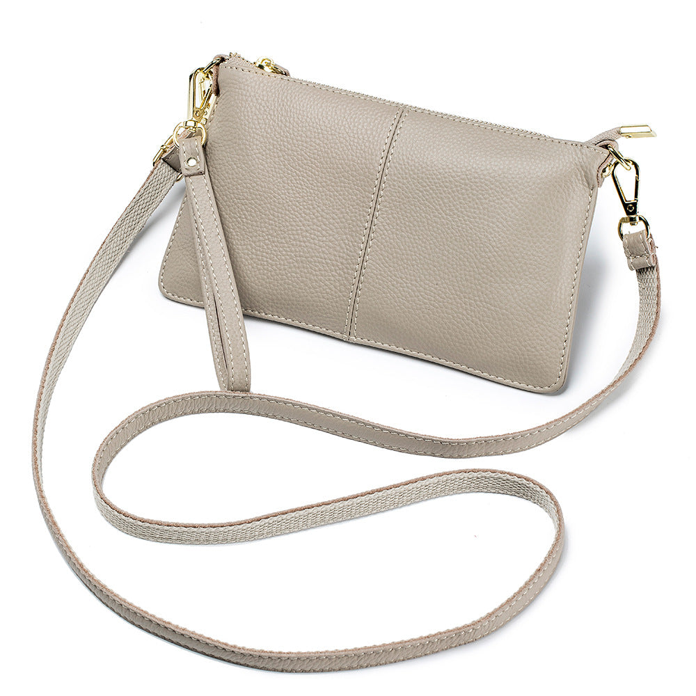 Women's Leather Female Genuine Clutch Soft Versatile Bags