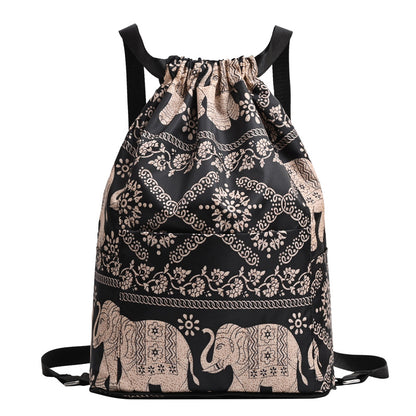 Capacity Drawstring Fashion Lightweight Leisure Waterproof Backpacks