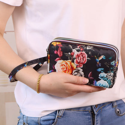 Durable Women's Long Clutch Fabric Zip Handbags