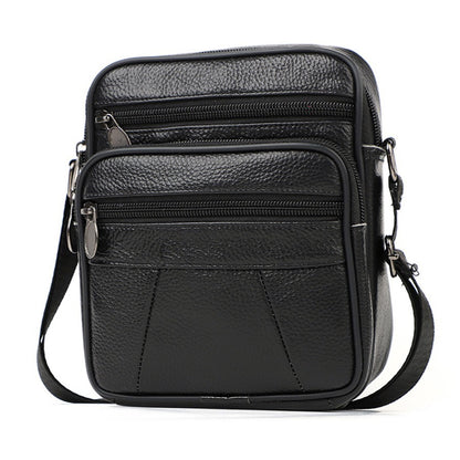 Men's Beautiful Vertical Top Layer Cowhide Men's Messenger Bags