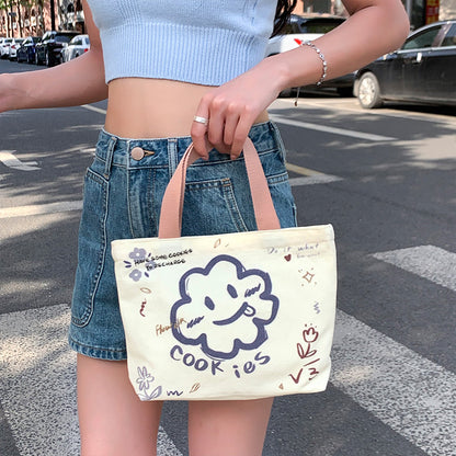 Canvas Female Cartoon Cabs Fashion Korean Handbags