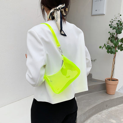 Women's Summer Transparent Korean Fashion Underarm Shoulder Bags