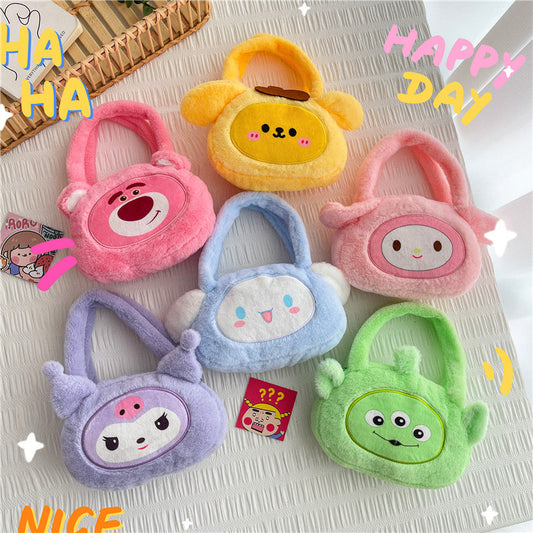 Female Three-eyed Monster Strawberry Bear Clow Melody Bags