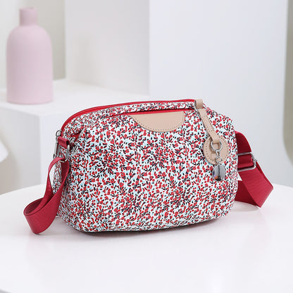 Women's Printed Large Capacity Korean Small Square Crossbody Bags