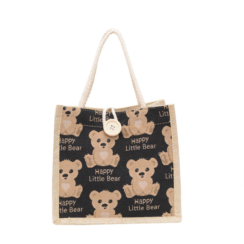 Bear Cute Lightweight Lunch Box Large Handbags