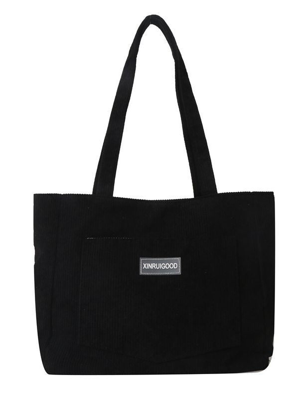 Women's Large Capacity Fashion Corduroy Mori Style Tote Bags