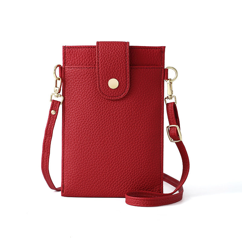 Women's Solid Color Simple Mobile Cell Phone Bags