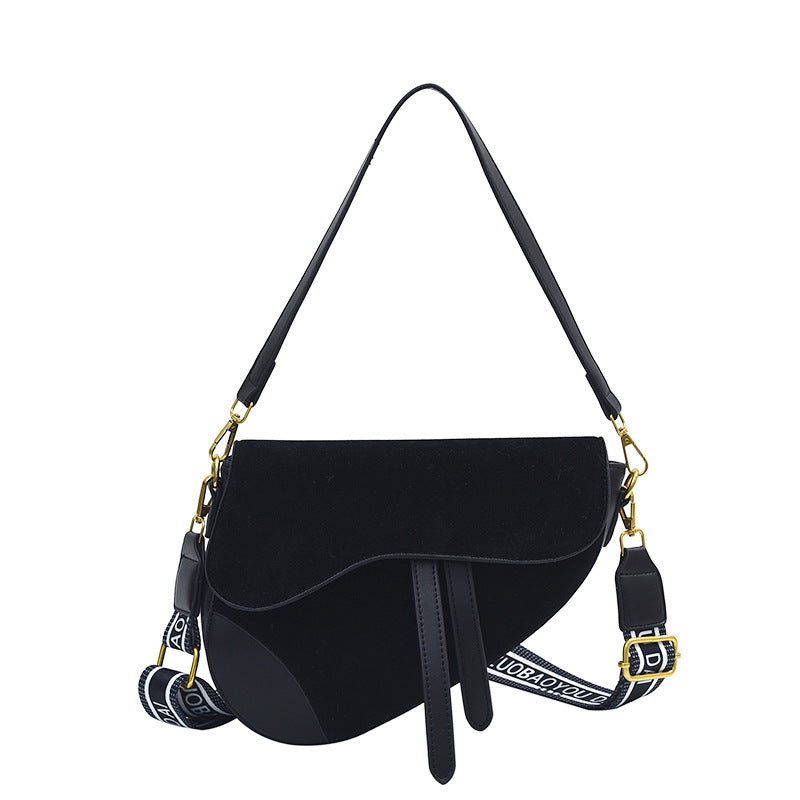 Women's New Cool Textured Retro Saddle Shoulder Bags