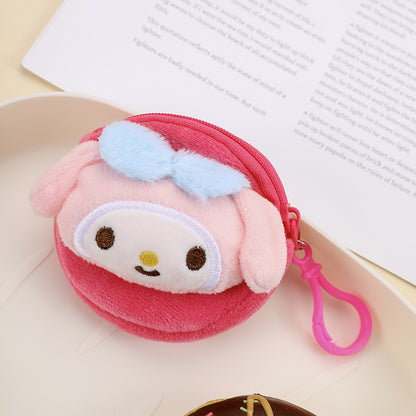 Cartoon Change Plush Zipper Storage Small Children's Coin Purse