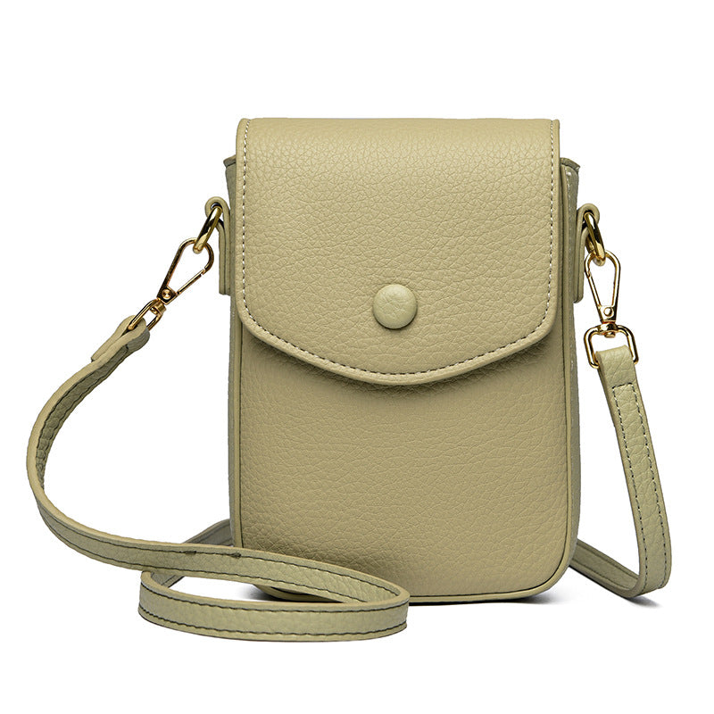 Women's Soft Leather Mobile Minority Mini Phone Bags