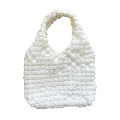 Graceful Popular Bubble Heart Pleated Cloud Handbags