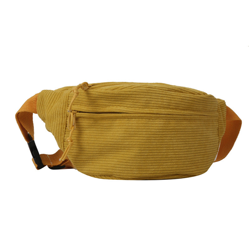 Women's Versatile High-grade Fashion Corduroy Niche Waist Packs