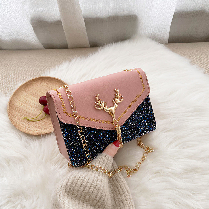 Women's One Live Gift Korean Fashion Chain Crossbody Bags