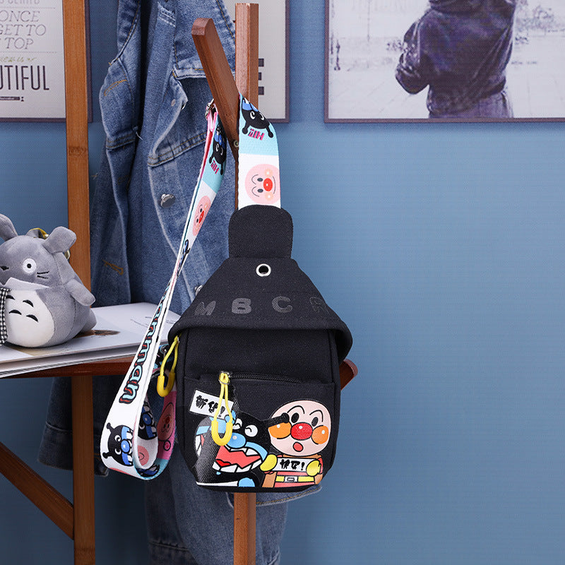 Women's & Children's & Cartoon Canvas Small Fashionable Korean Waist Packs