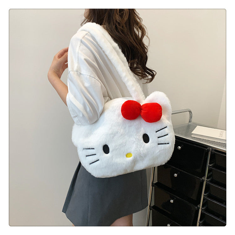 Cat Plush Cute Mobile Doll Birthday Crossbody Bags