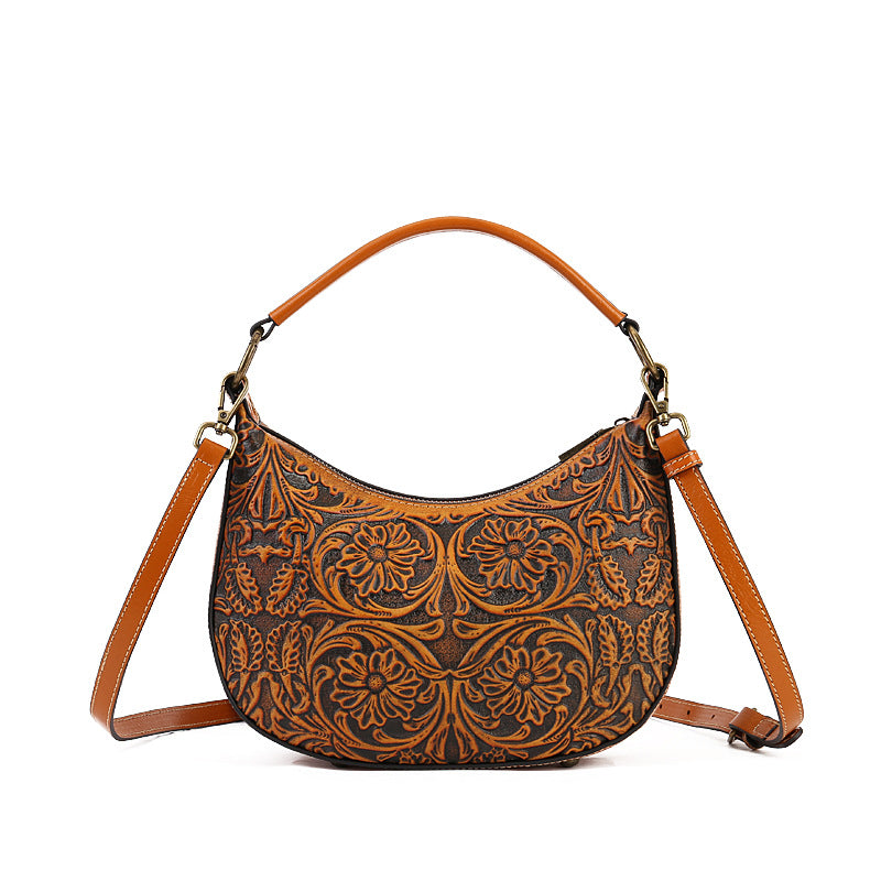 Women's Summer High-grade Niche Vintage Leather Fashion Handbags