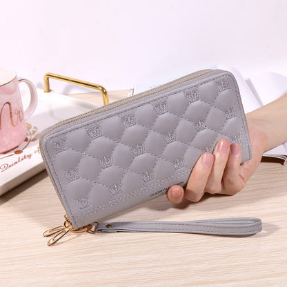 Women's Long Korean Style Simple Fashion Zipper Soft Ladies Wallets