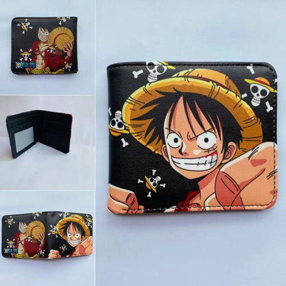 Anime One Piece Short Unisex Leather Ladies Wallets