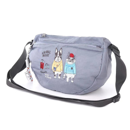 Embroidered Cat Moon Underarm Commuter Cartoon Crossbody Bags