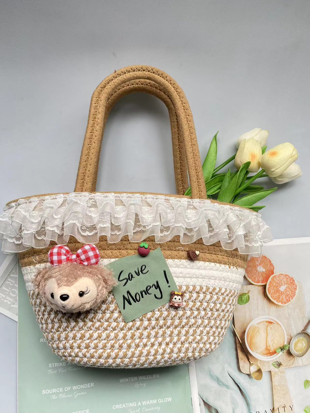 Women's Hand-woven Accessory Fashion Sweet Hand Gift Handbags