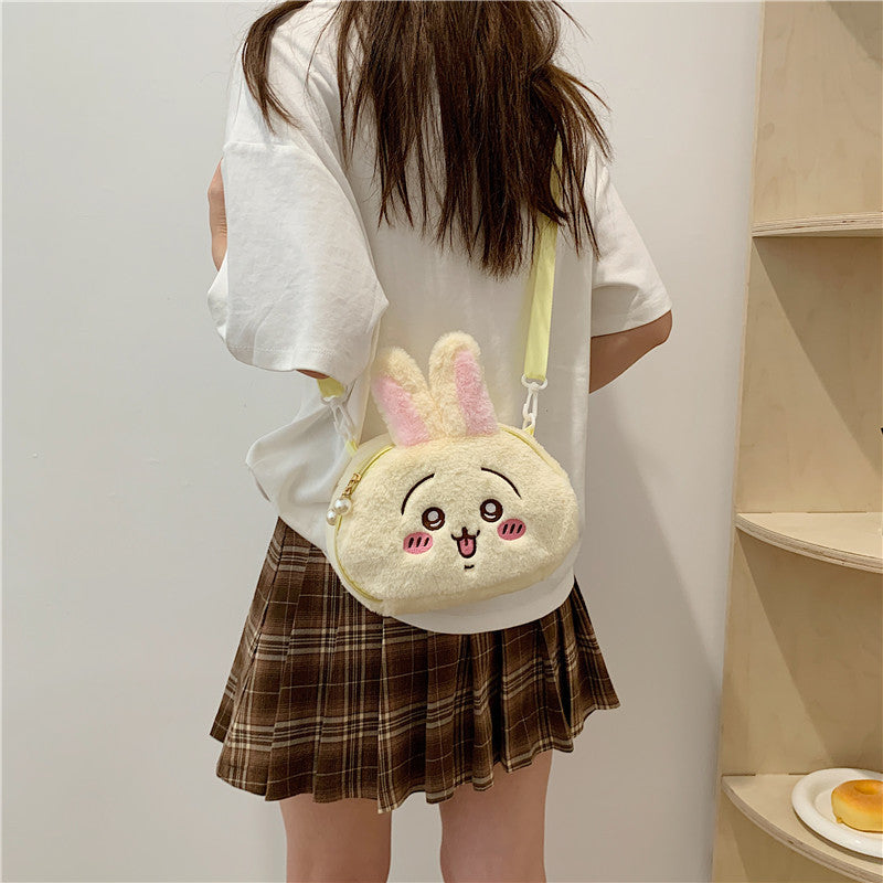 Innovative Unique Cartoon Cute Plush Portable Crossbody Bags