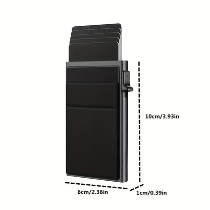 Alloy Automatic Pop-up Business Swiping Metal Card Holder