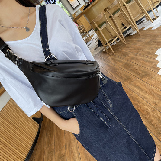 Women's Summer Fashion Dumpling Texture Soft Leather Waist Packs