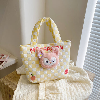 Children's Korean Style Cute Doll Heart Storage Handbags