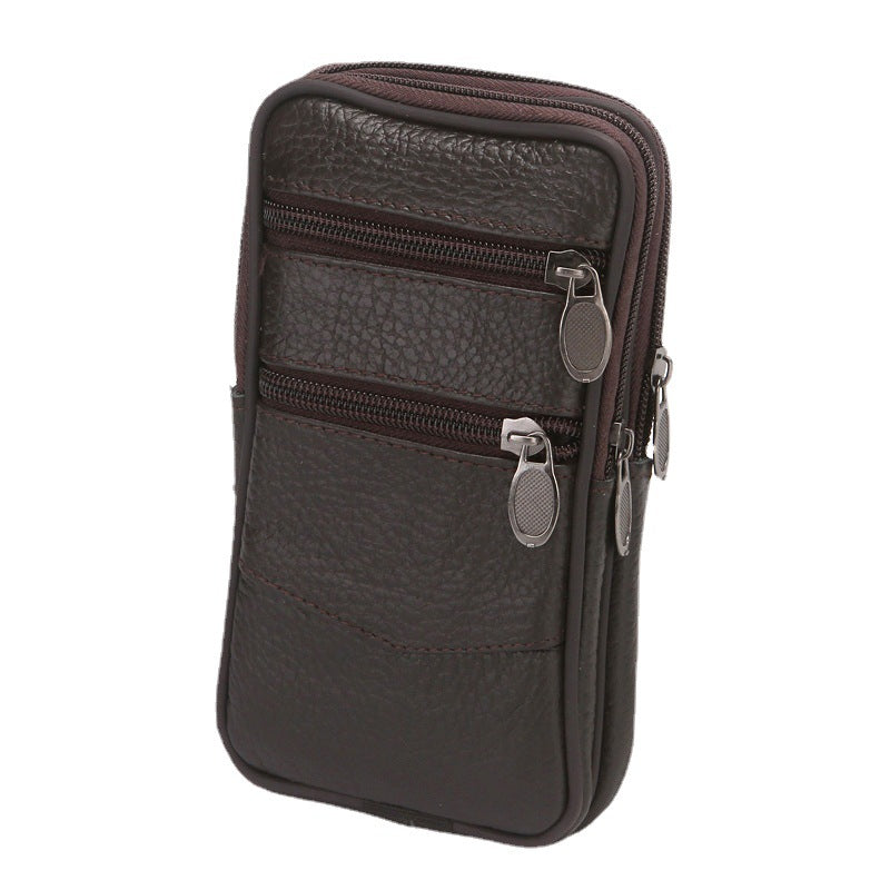 Men's Authentic Leather Mobile Manual Work Phone Bags