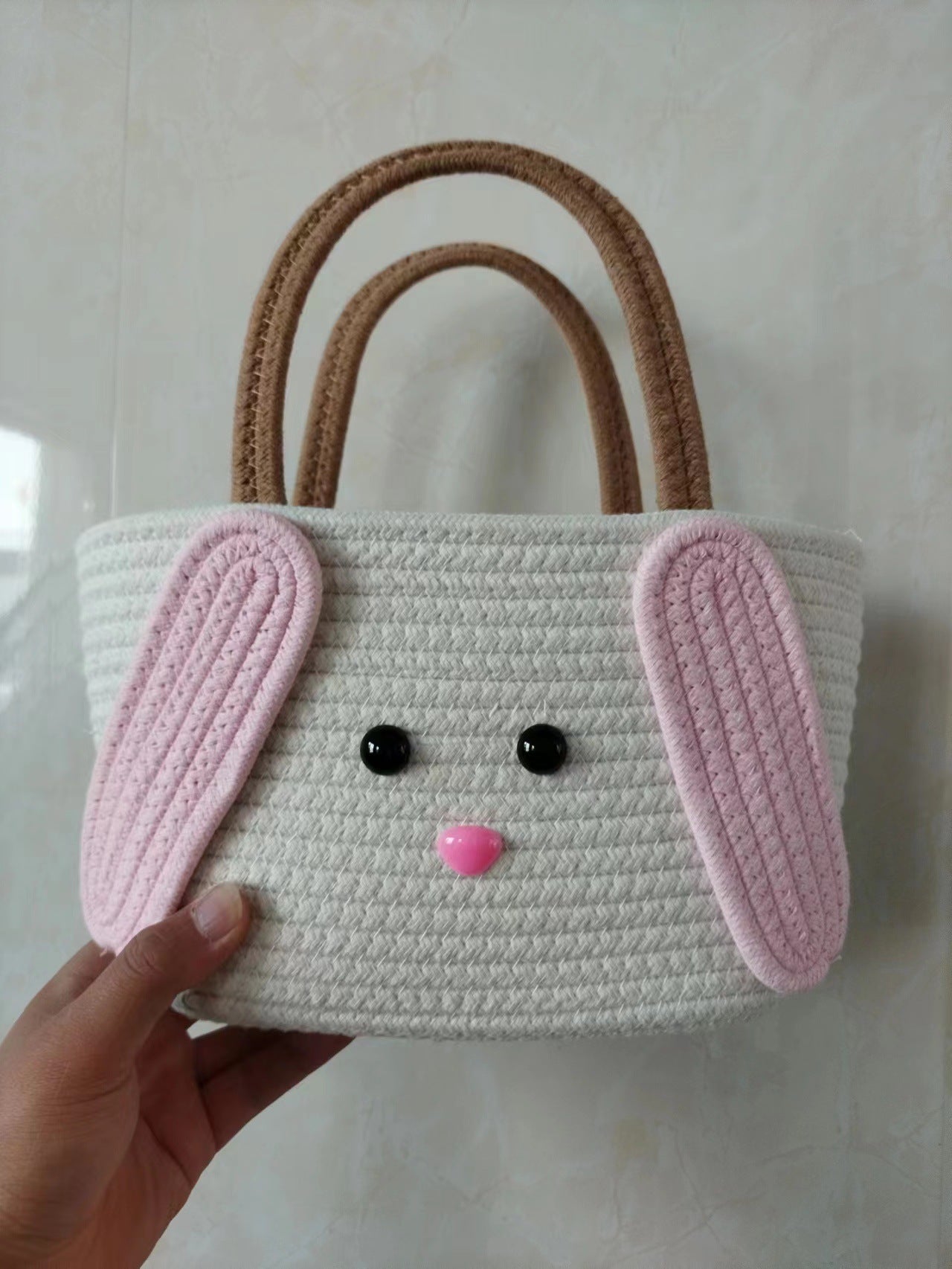 Beautiful Cute Cartoon Cotton Thread Woven Bags