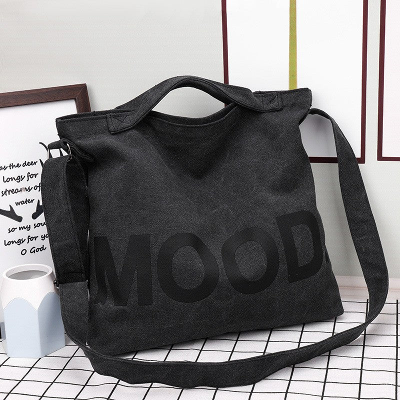 Women's Capacity Canvas Cloth College For Class Style Shoulder Bags