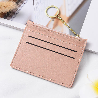 Women's With Simple Zipper Bank Change Coin Purses