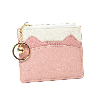 Women's Contrast Color Cute Good-looking Mini Ladies Wallets