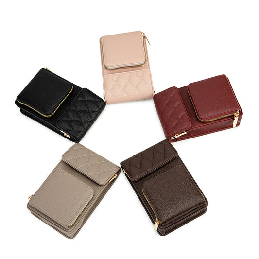 Women's Spring Wide Strap Niche High-grade Fashion Phone Bags