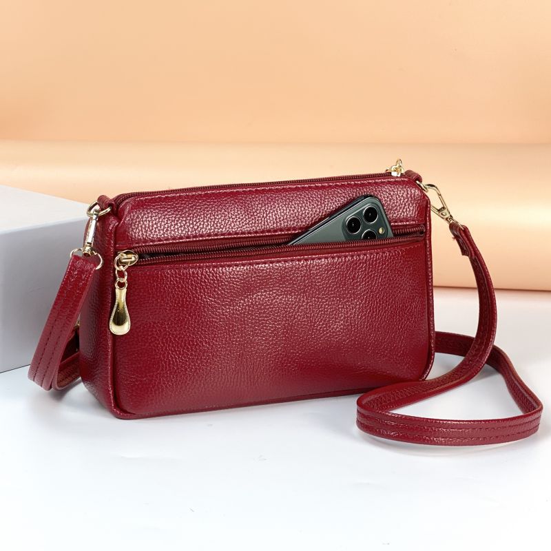 Glamorous Unique Soft Leather Mother Stall Crossbody Bags