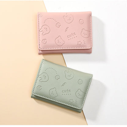 Women's Style Short Solid Color Simple Ladies Wallets