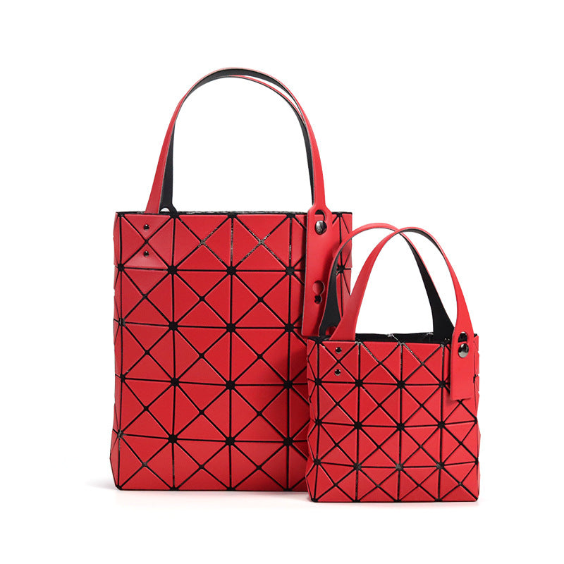 Women's Box Geometric Triangle Hand Holding Handbags