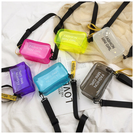 Transparent Summer Trendy Candy Color Gel Bags