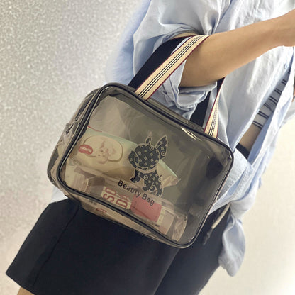 Women's Thick Transparent Waterproof Portable Toiletry Beach Bags