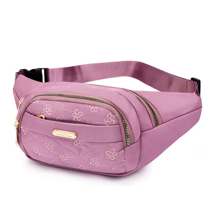 Women's Leisure Waterproof Fashion Embroidered Mobile For Waist Packs