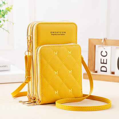 Women's Stylish Versatile Mini Zipper Solid Color Bags