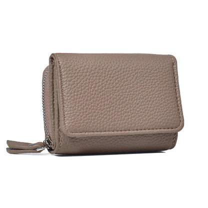 Women's Authentic Leather Tactile Feel Mini Large Ladies Wallets