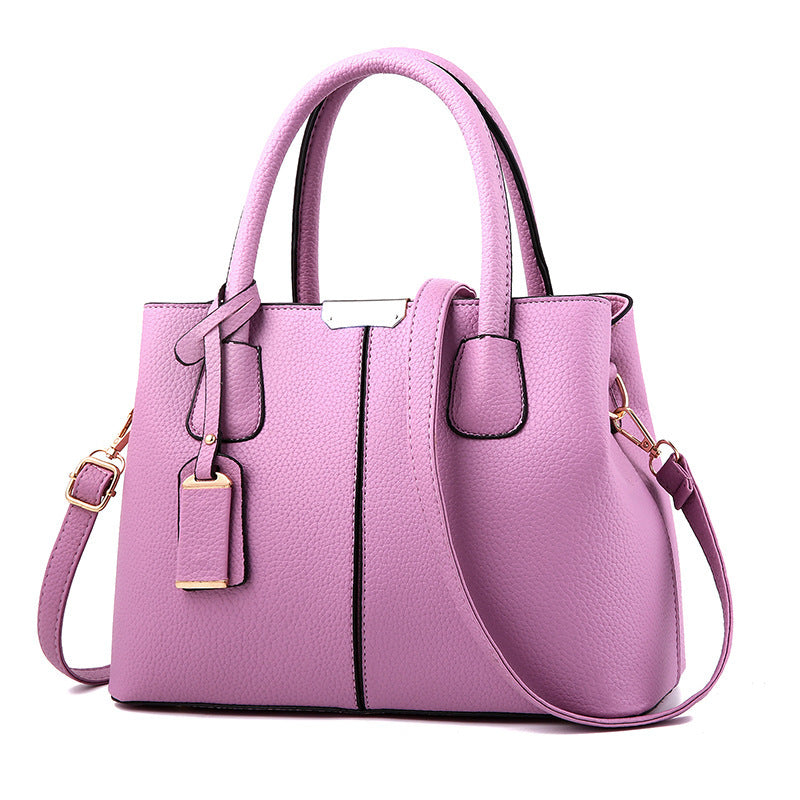 Women's Popular Versatile Litchi Pattern Fashion Handbags