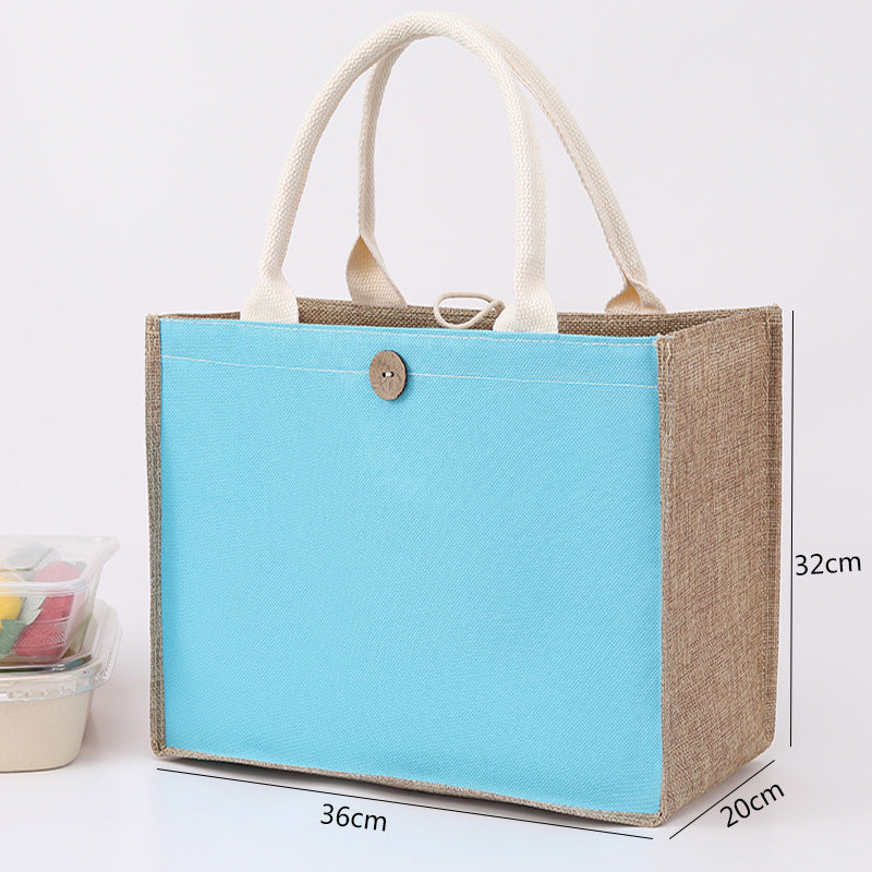 Blank Canvas Painting Jute Tote Cotton Handbags