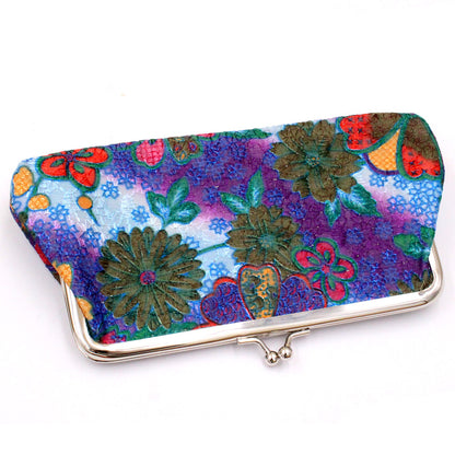 Women's Fashion Embroidery Long Fabric Clutch Ten Ladies Wallets