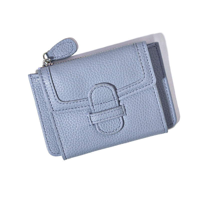 Women's Korean Short Authentic Leather Tactile Feel Ladies Wallets